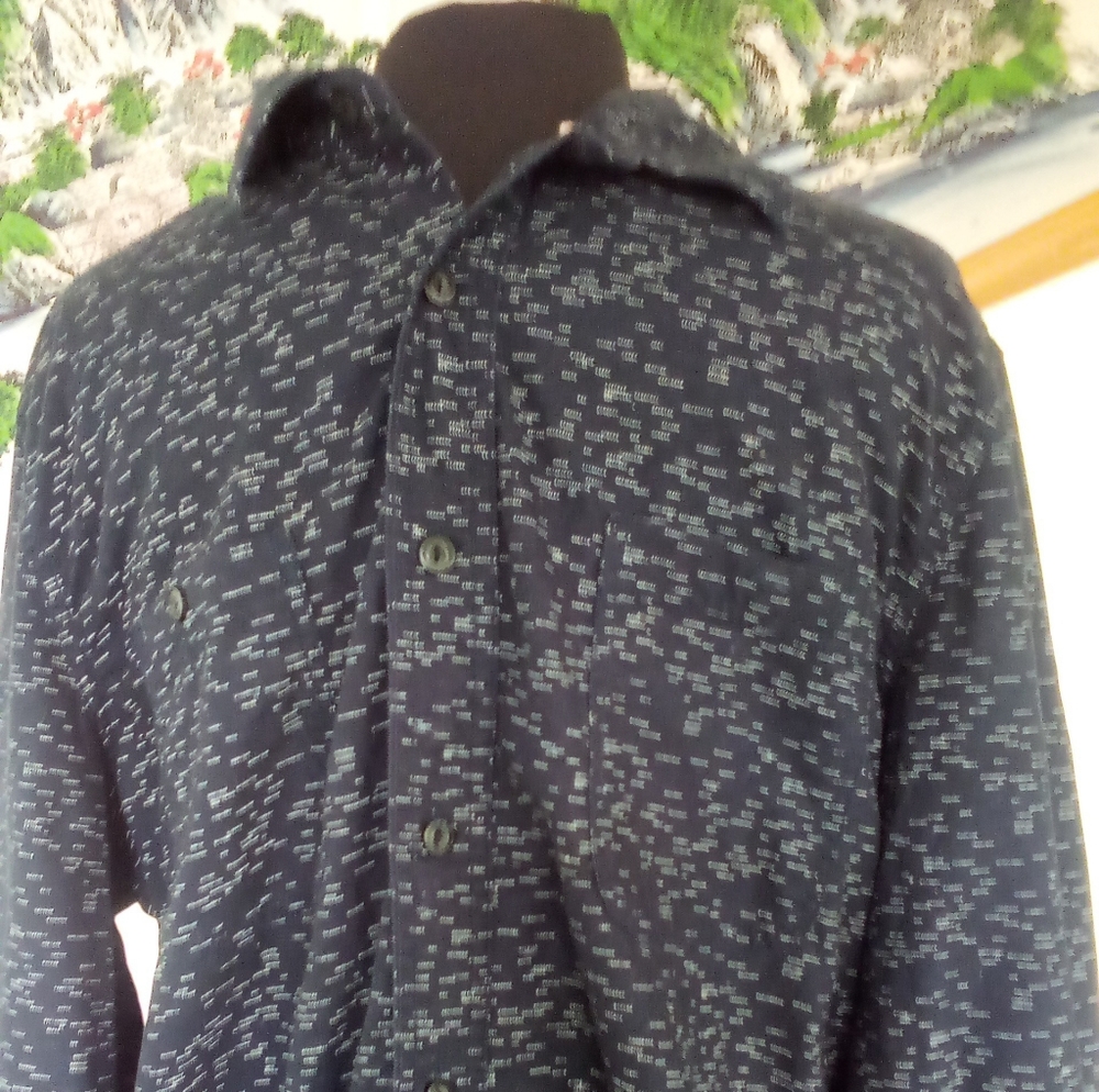 Button Down Digital Striped Shirt - image 1